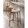CHAISE BAR DESIGN SCANDINAVE 480 × 500 × 980 ASSISE BEIGE Y68 CHAISEBAR-Y68