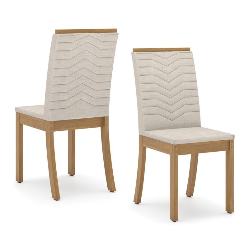 CHAISE BOIS ISA 415 × 955 × 550 BEIGE S11-502 CHAISE-S11-502