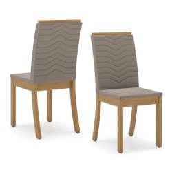 CHAISE BOIS ISA 415 × 955 × 550 CARAMEL S11-501 CHAISE-S11-501
