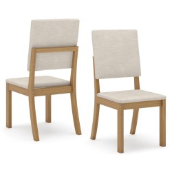 CHAISE BOIS MILLA 415 × 945 × 535 BEIGE S35-502 CHAISE-S35-510