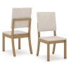 CHAISE BOIS MILLA 415 × 945 × 535 BEIGE S35-502 CHAISE-S35-510
