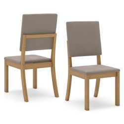 CHAISE BOIS MILLA 415 × 945 × 535 CARAMEL S35-510 CHAISE-S35-502