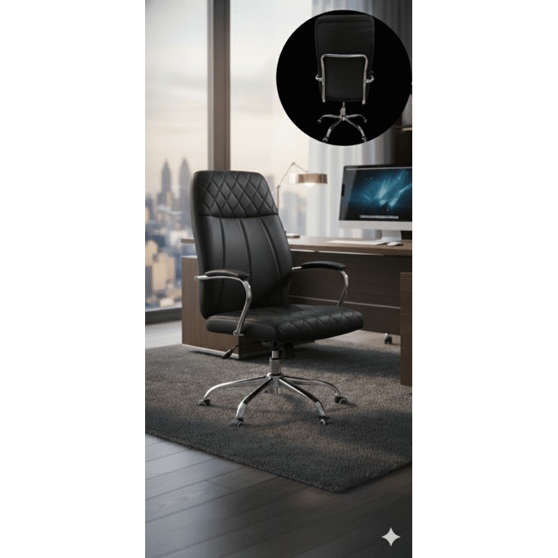 CHAISE BUREAU A109 NOIR CHAISE-A109