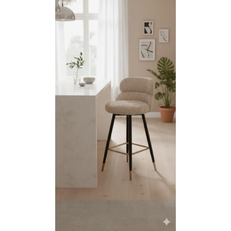 CHAISE DE BAR MODERNE SCANDINAVE HL01 ROTATIVE A 360° BAR-HL01