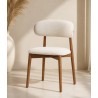 CHAISE DESIGN SCANDINAVE 480 × 500 × 820 T27/119 ASSISE BEIGE CHAISE-T27