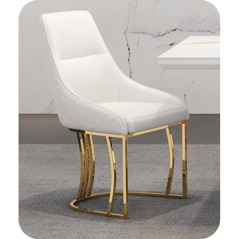 CHAISE DORE BLANC 11653 CHAISE-11653
