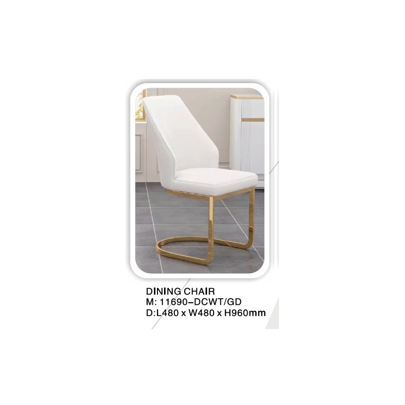 CHAISE DORE BLANC 11690 CHAISE-11690