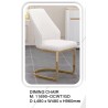 CHAISE DORE BLANC 11690 CHAISE-11690