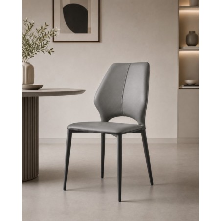 CHAISE GRIS 715 CHAISE-715GRIS