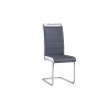 CHAISE GRIS FONCÉ /BLANC B-536 PVC CHAISE-B536