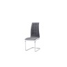 CHAISE GRIS TISSU /BLANC PVC B-1058 CHAISE-1058