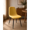 CHAISE S50 JAUNE ASSISE TISSU SYNTHETIQUE/PIED EN FER 87 × 48 × 45 CHAISE-S50JAUNE