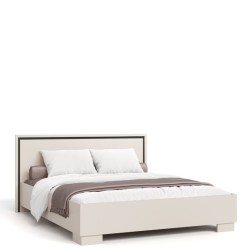 CHAMBRE A COUCHER 1600 × 200 SELIM BEIGE LIT+2TDC+CONSOLE+MIROIR +ARMOIR COULISSANTE CHAMBRE-SELIM