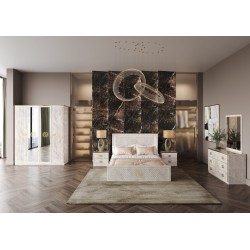 CHAMBRE A COUCHER GUJI 160 × 200 AVEC SOMMIER CHAMBRE-GUJI