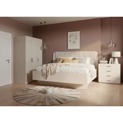 CHAMBRE A COUCHER LORENZ BEIGE 160 × 200 CHAMBRE-LORENZ
