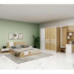 CHAMBRE A COUCHER UL25BE0040 LIT160/2CHEVET/COIF +ARMOIRE CHAMBRE-UL25BE0040