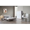 CHAMBRE DZ33 LIT160+1 CHEVET +ARMOIRE 4PORTE +COIFFEUSE CHAMBRE-DZ33