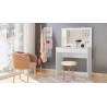 COIFFEUSE BLANCHE DAILA 910 × 1330 × 415 D908-10 COIF-D908-10