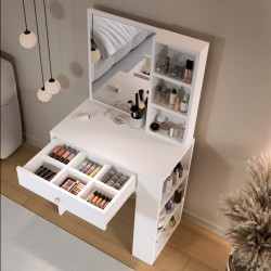 COIFFEUSE BLANCHE MO1-W 694 × 1350 × 400 MO1-W-COIF