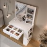 COIFFEUSE BLANCHE MO1-W 694 × 1350 × 400 MO1-W-COIF