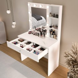 COIFFEUSE BLANCHE MO3-W 900 × 1470 × 425 MO3-W-COIF