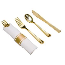 COUVERT DORE/ARGENTE/ROSE GOLD EN BOITE DE 25 COUVERT25-BTE