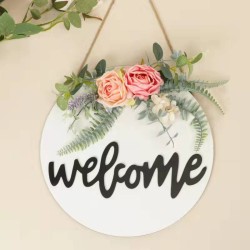 DECO FLEUR BRIDE/WELCOME/TRIANGLE/ROND FLEUR-BRIDE-WELCOME