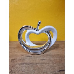 DECO POMME ARGENT 1119-12 DECO-1119-12