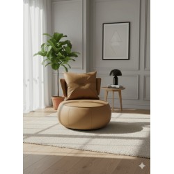 FAUTEUIL CITROUILLE PIVOTANT FAUTEUIL-CITROUILLE