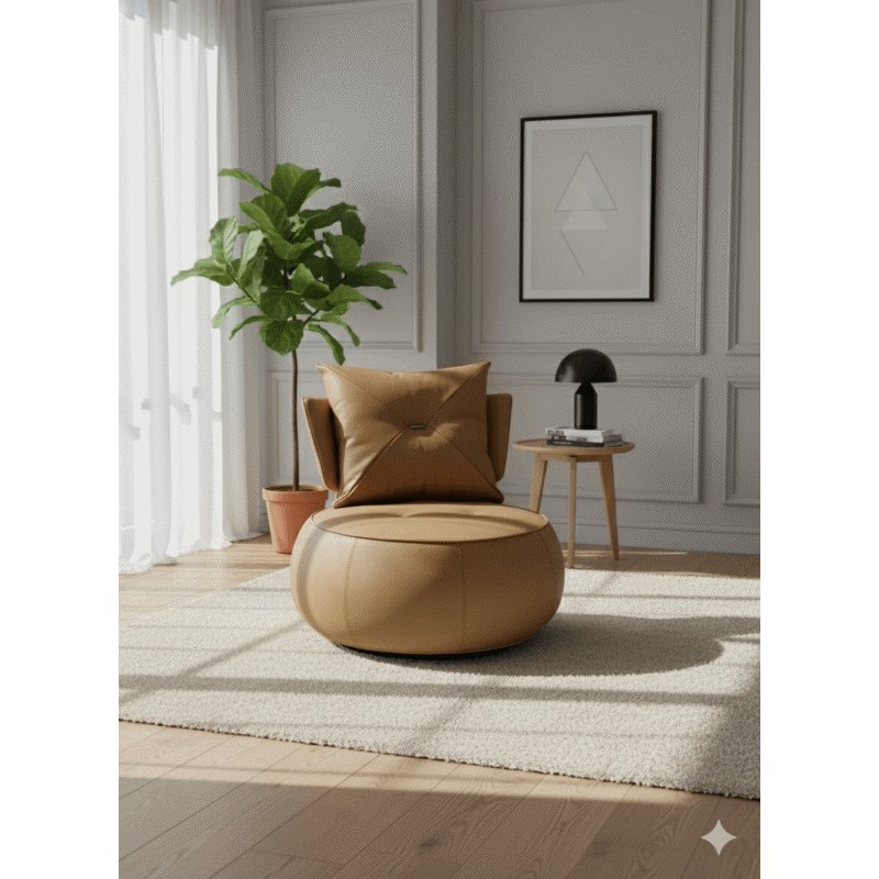 FAUTEUIL CITROUILLE PIVOTANT FAUTEUIL-CITROUILLE