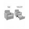 FAUTEUIL CONVERTIBLE 80 × 85 × 80 FAUT-312