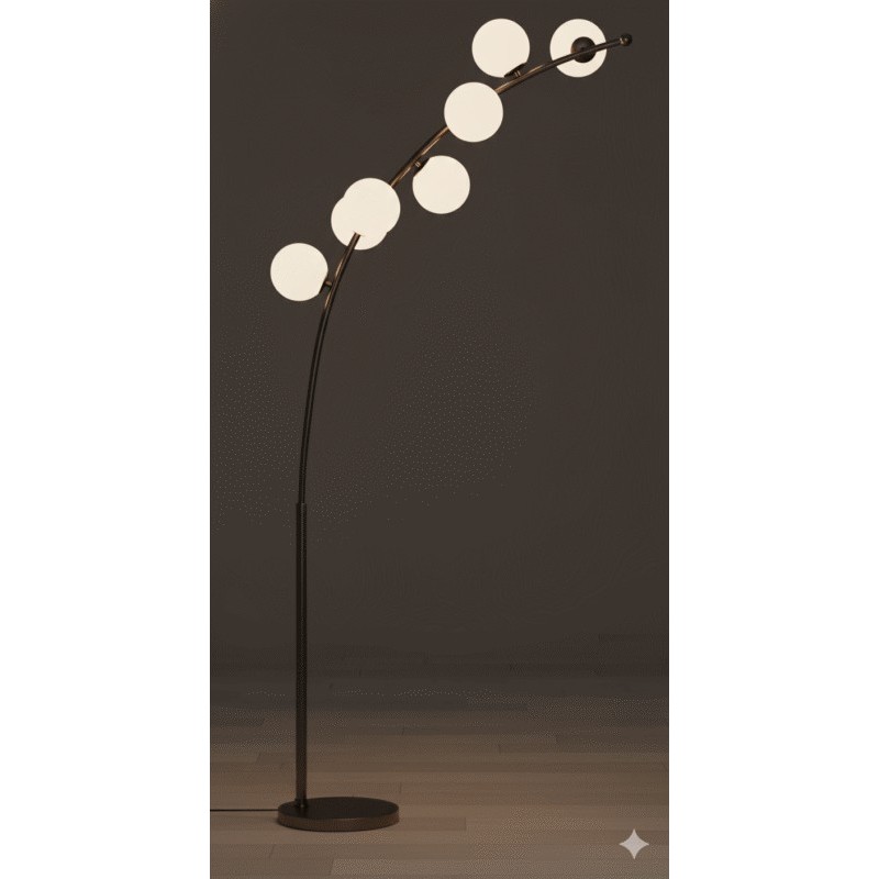LAMPE LED A POSER AVEC SOCLE 1M20 5196BK 5196-LAMPE