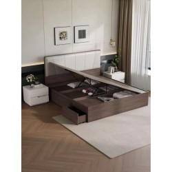 LIT AVEC RANGEMENT 160 × 200 XZH053(8801) LIT-XZH053
