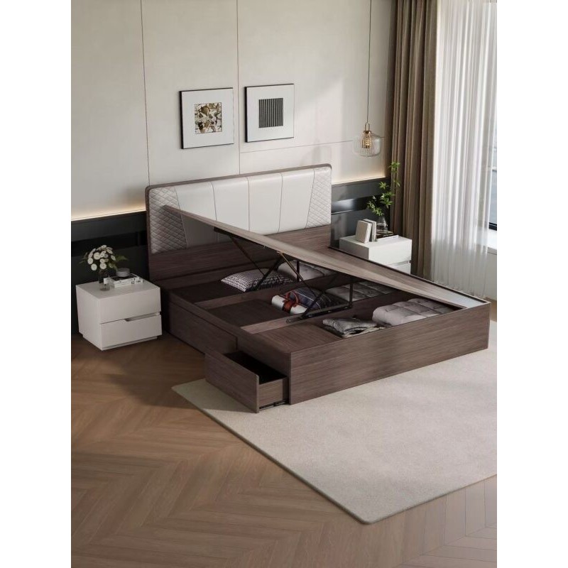 LIT AVEC RANGEMENT 160 × 200 XZH053(8801) LIT-XZH053