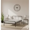 LIT EN FER FORGE 140 × 190 NOIR LITFERNOIR-140