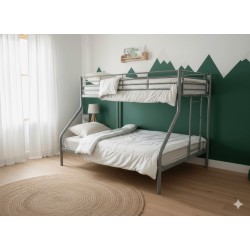 LIT SUPERPOSES 2P+1P GRIS LITSUP-2P1P