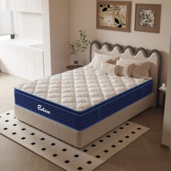 MATELAS AVEC SURMATELAS INTEGRE 140 × 1900 × 35 EDEN MATE-EDEN-140X190X35