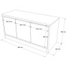 MEUBLE CHAUSSURE BAS MR2-W CHAUS-MR2-W