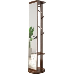 MIROIR SUR PIED A360° AVEC PORTE MANTEAU M919 MIR-M919