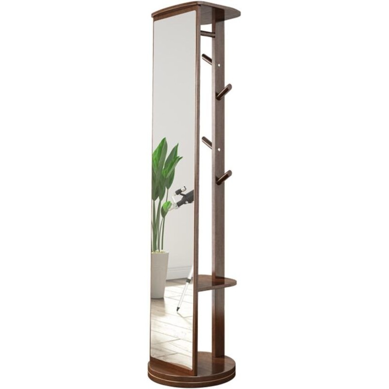 MIROIR SUR PIED A360° AVEC PORTE MANTEAU M919 MIR-M919
