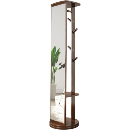 MIROIR SUR PIED A360° AVEC PORTE MANTEAU M919 MIR-M919