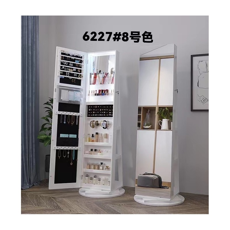 MIROIR SUR PIED AVEC RANG BIJOUX ROTATIF 6227 MIR-6227