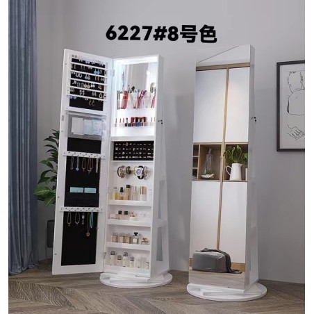 MIROIR SUR PIED AVEC RANG BIJOUX ROTATIF 6227 MIR-6227