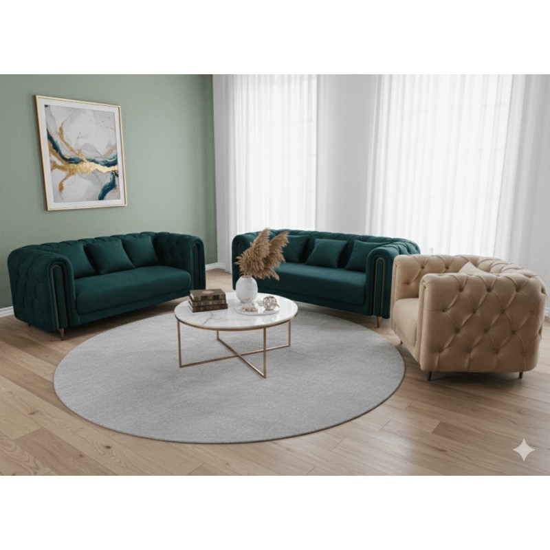SALON 1(BEIGE)+2(VERT)+3 (VERT) VERT S501-VERT