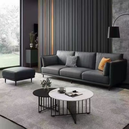 SALON 210CM AVEC REPOSE PIED QY904 SALON-QY904