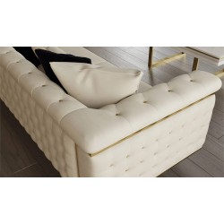 SALON 3+3+1 BEIGE DORE NOIR VANESA SALON-VANESA