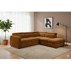 SALON ANGLE CONVERTIBLE /COFFRE KF7845 257 × 231 × 81 SALON-KF7845