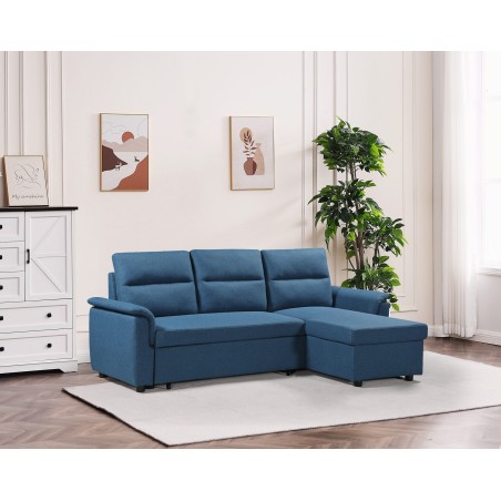 SALON ANGLE CONVERTIBLE /COFFRE ZY 2178 221 × 131 × 89 SALON-ZY2178