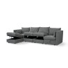 SALON ANGLE CONVERTIBLE AVEC COFFRE 6P HS468 SALON-HS748