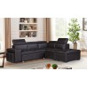 SALON ANGLE CONVERTIBLE AVEC COFFRE/2 POUF ZY2088 239 × 144 × 77 OTTOMAN 92 × 61 × 44 SALON-ZY2088